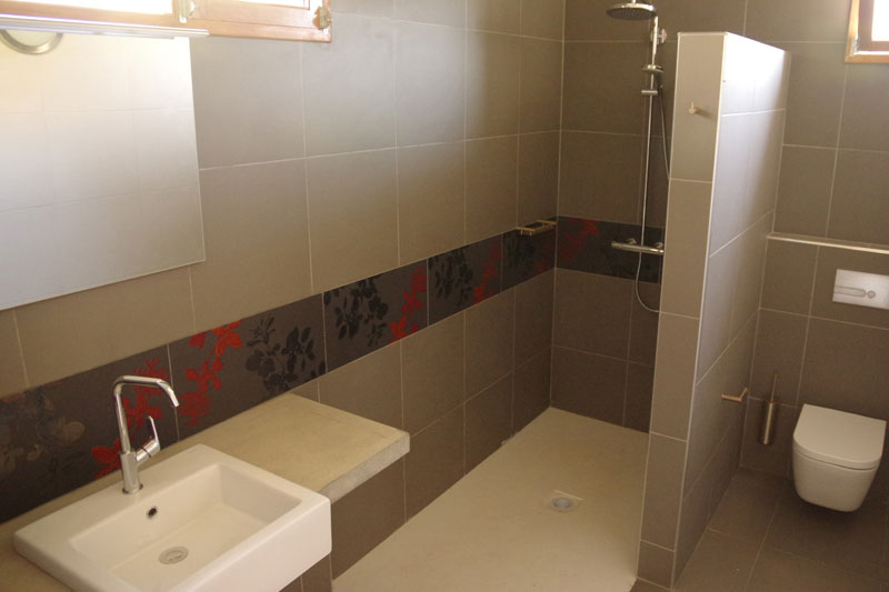 salle d'eau et sa frise